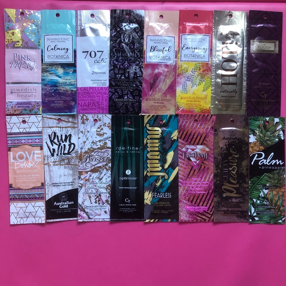 Indoor top of the line tanning packets